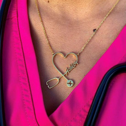 Personalized Stethoscope Necklace