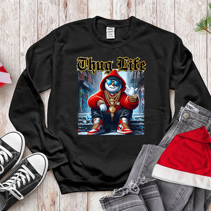 Thug Life Gangster Snowman - Urban Holiday