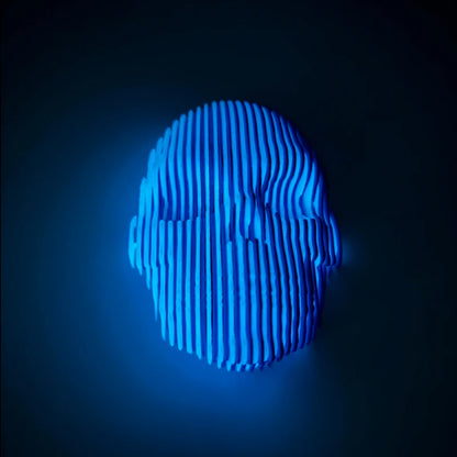 3D Printed Luminous Quantum Skull Ornament
