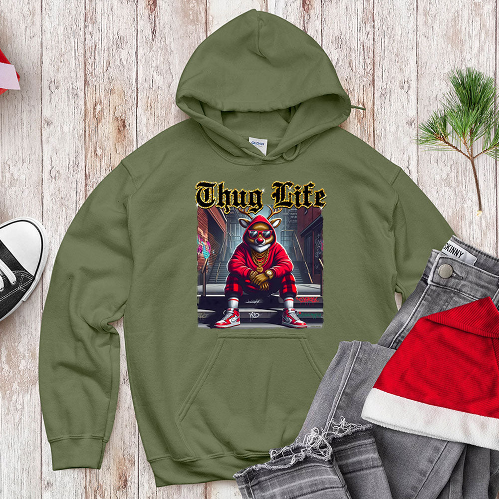 Thug Life Red - Nosed Reindeer - Streetwear Christmas