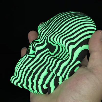 3D Printed Luminous Quantum Skull Ornament