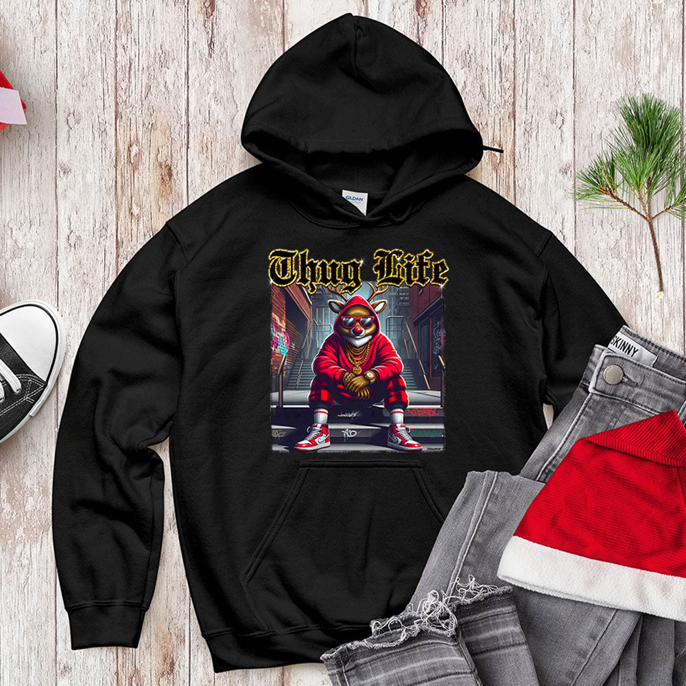 Thug Life Red - Nosed Reindeer - Streetwear Christmas
