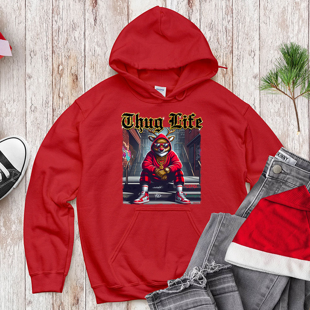Thug Life Red - Nosed Reindeer - Streetwear Christmas