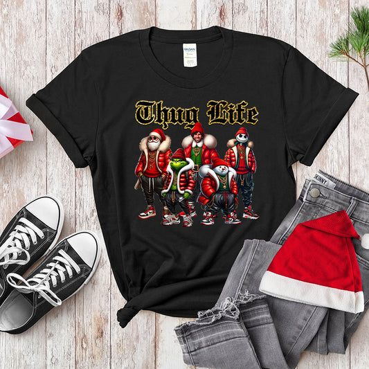 Thug Life Holiday Squad - Urban Streetwear Christmas Crew