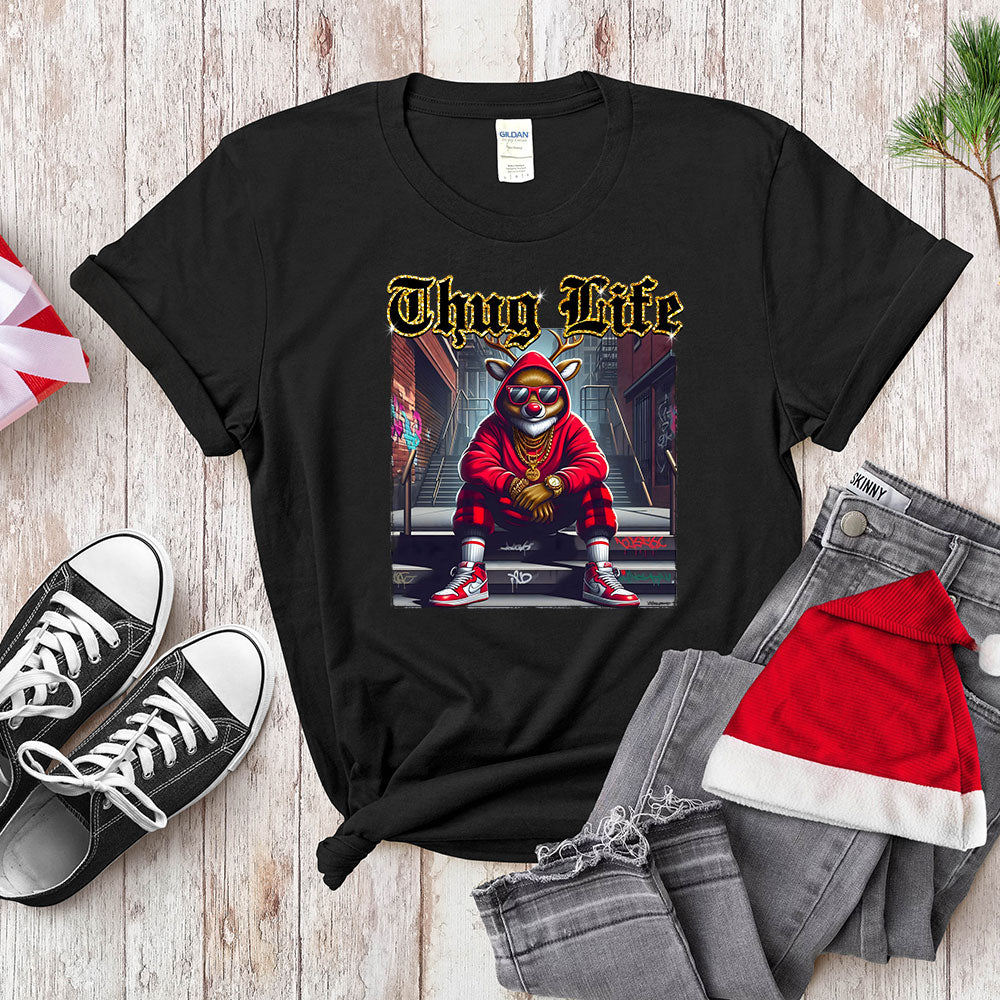 Thug Life Red - Nosed Reindeer - Streetwear Christmas