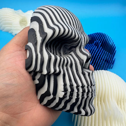 3D Printed Luminous Quantum Skull Ornament