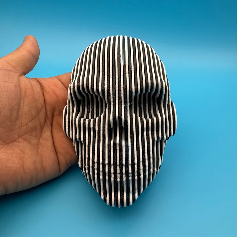 3D Printed Luminous Quantum Skull Ornament