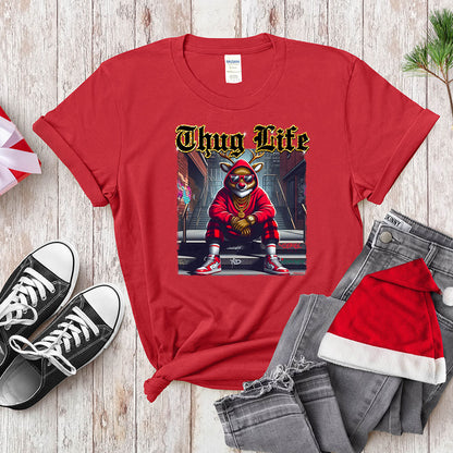 Thug Life Red - Nosed Reindeer - Streetwear Christmas