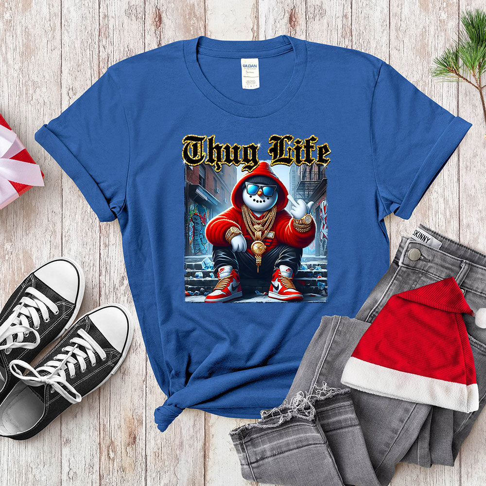 Thug Life Gangster Snowman - Urban Holiday