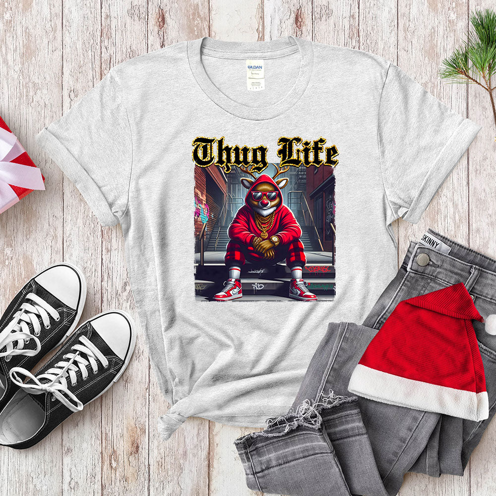 Thug Life Red - Nosed Reindeer - Streetwear Christmas