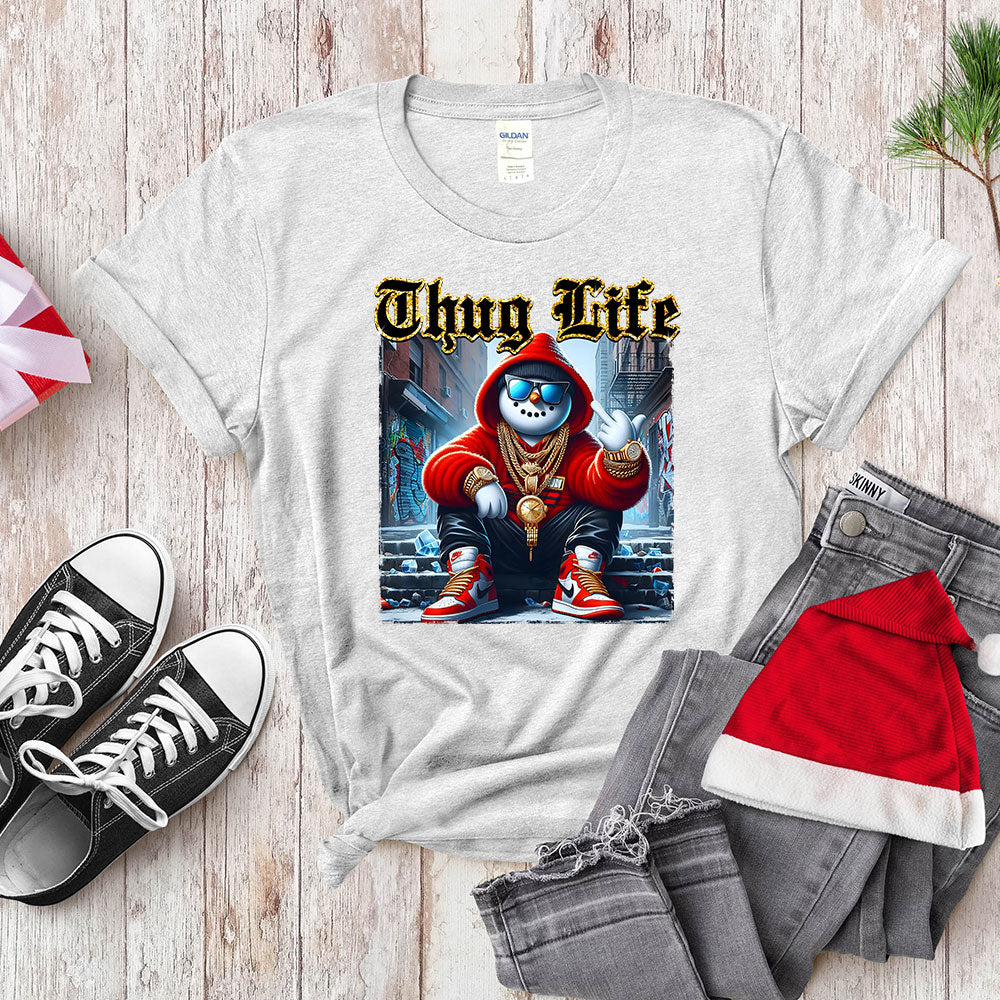 Thug Life Gangster Snowman - Urban Holiday