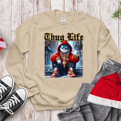 Thug Life Gangster Snowman - Urban Holiday