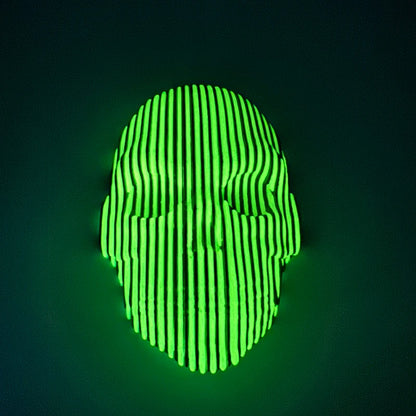 3D Printed Luminous Quantum Skull Ornament