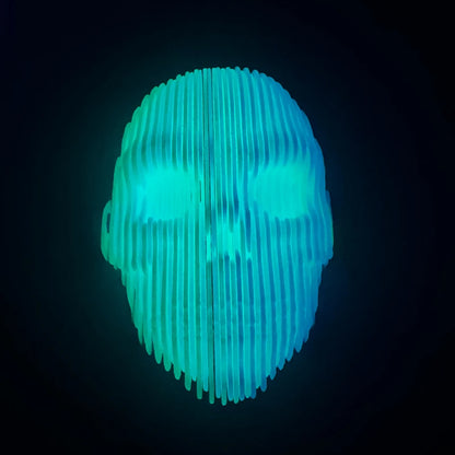 3D Printed Luminous Quantum Skull Ornament