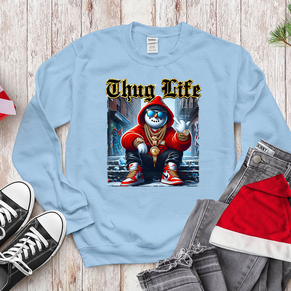 Thug Life Gangster Snowman - Urban Holiday