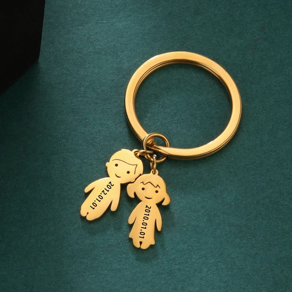 Custom Name Keychain: Personalized Gift for Family, Parents, and Pet Lovers