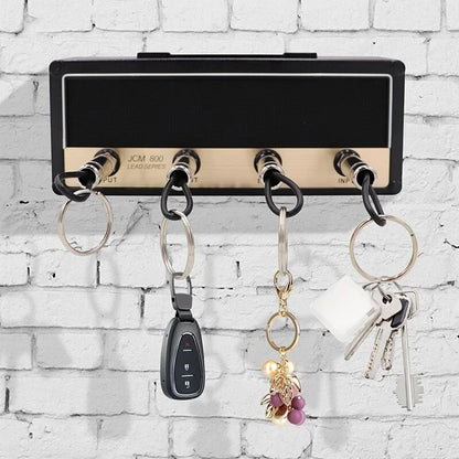 Guitar Key Holder Retro Radio Style - Wall Mount Keyring - Storage Rack Hanger - Home Decoration Gift