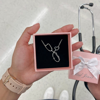 Stethoscope Name Necklace 🩺