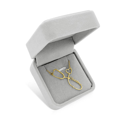 Stethoscope Name Necklace 🩺