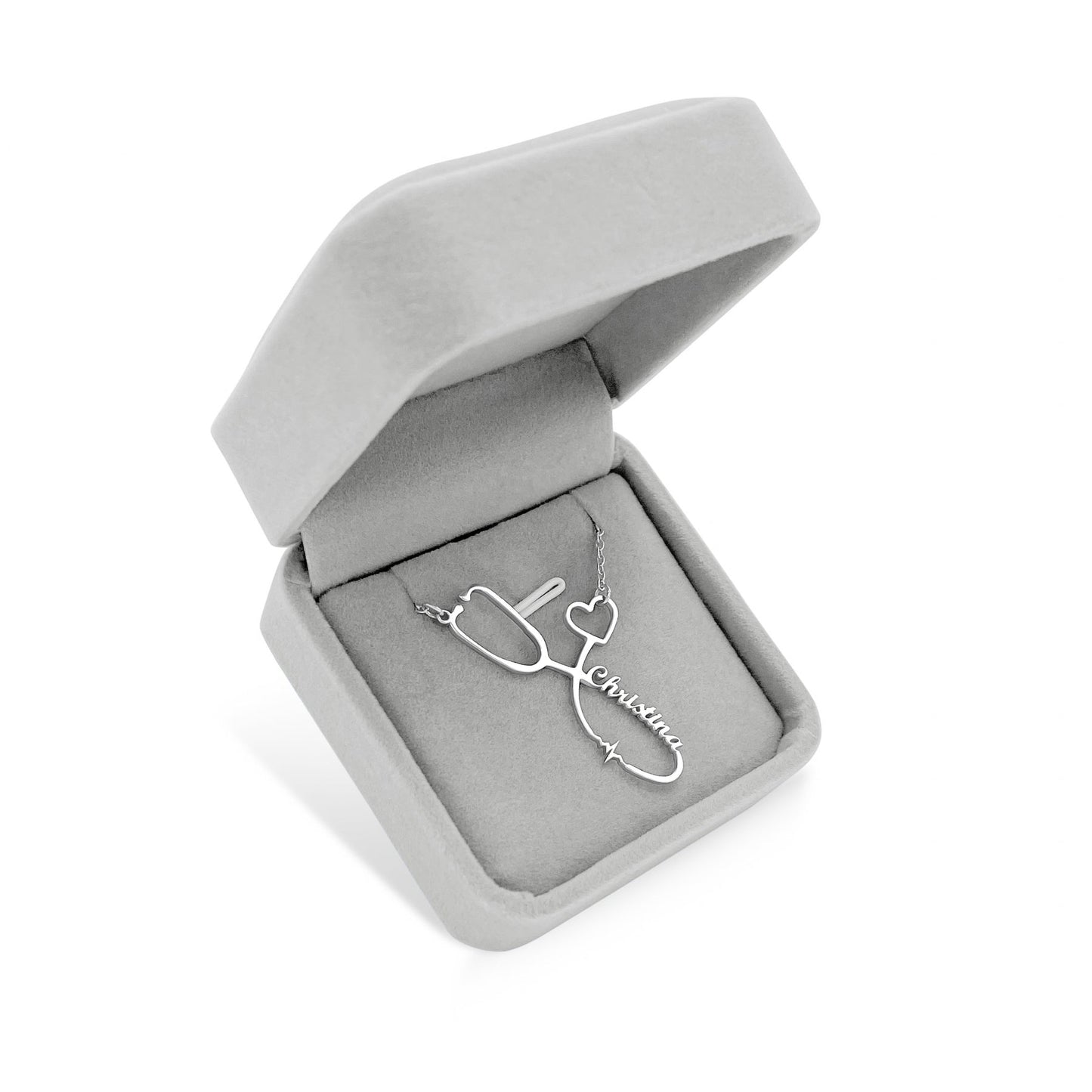 Stethoscope Name Necklace 🩺