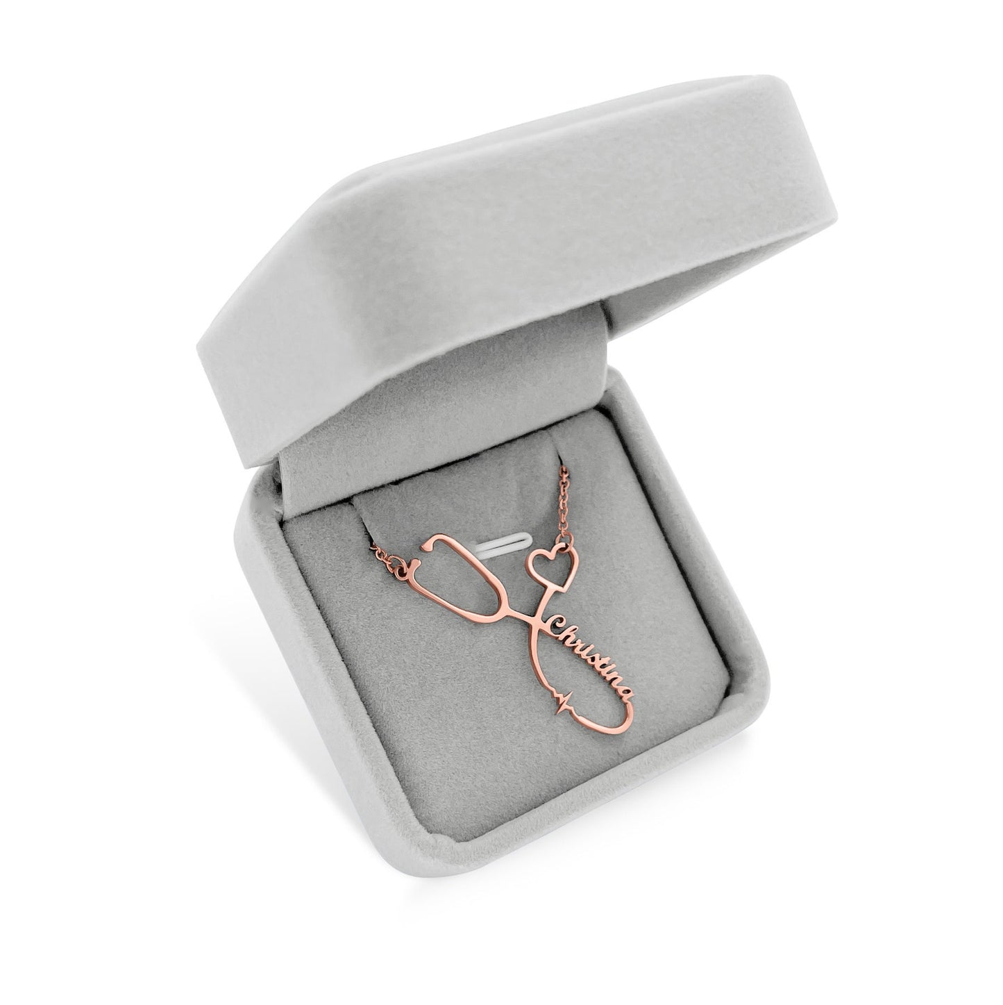 Stethoscope Name Necklace 🩺