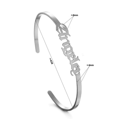 Custom Name Baby ID Bracelet - Children’s Personalized Cuff Bangles