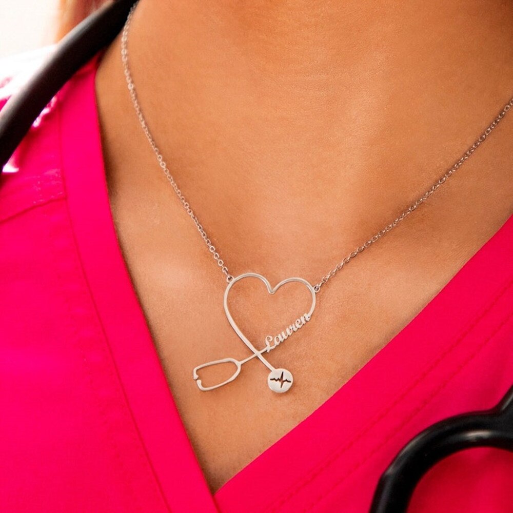 Personalized Stethoscope Necklace