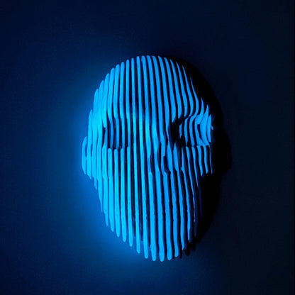 3D Printed Luminous Quantum Skull Ornament