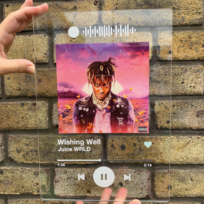 Personalised Song Plaque With Stand Any Photo / Song Any