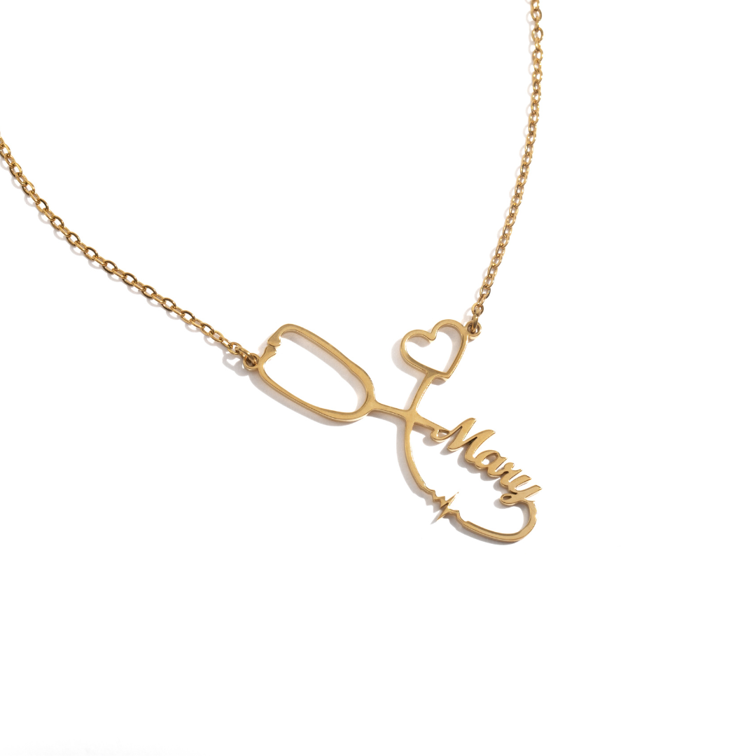 Stethoscope Name Necklace 🩺