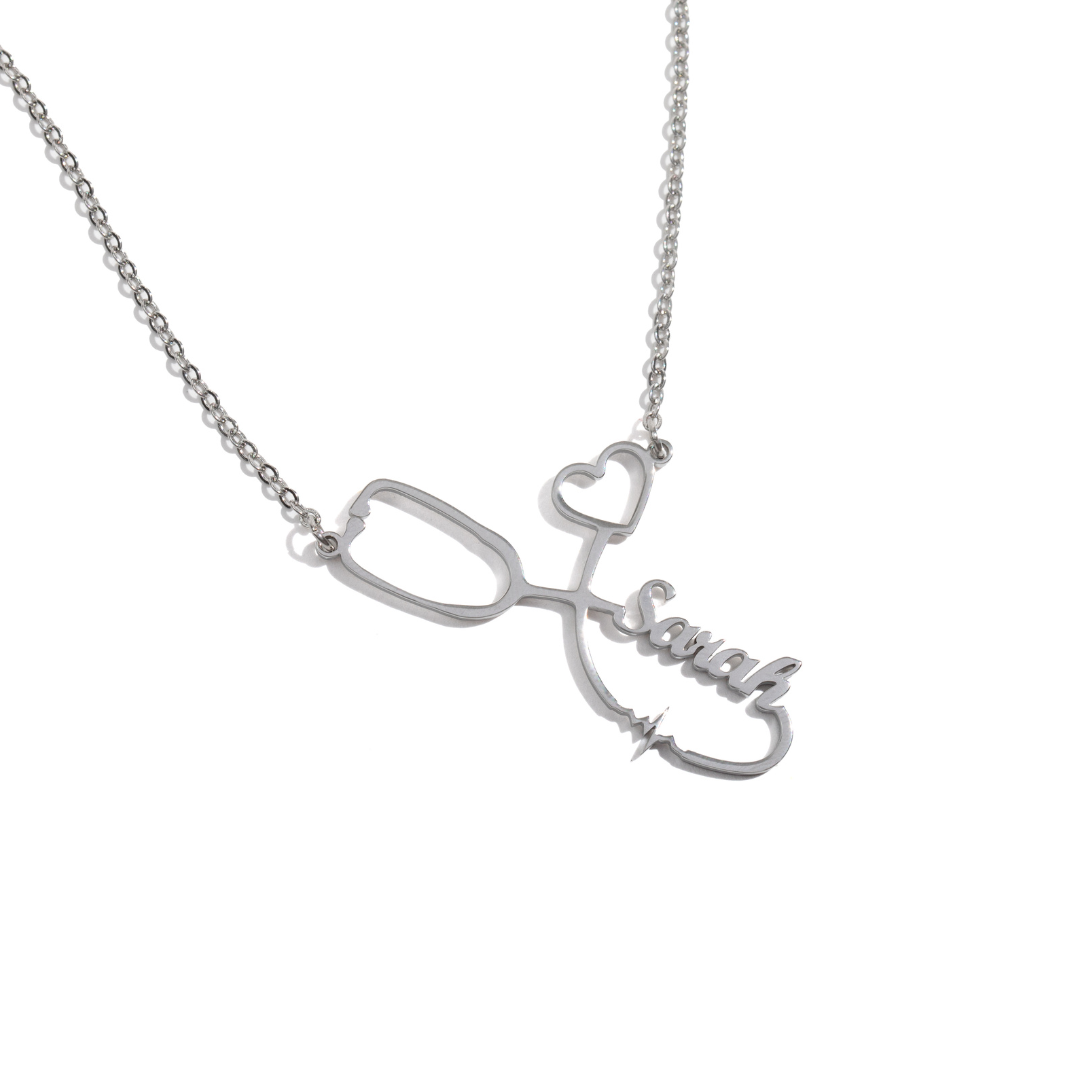 Stethoscope Name Necklace 🩺