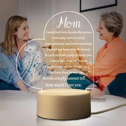 Acrylic Night Lamp Gifts For Mom