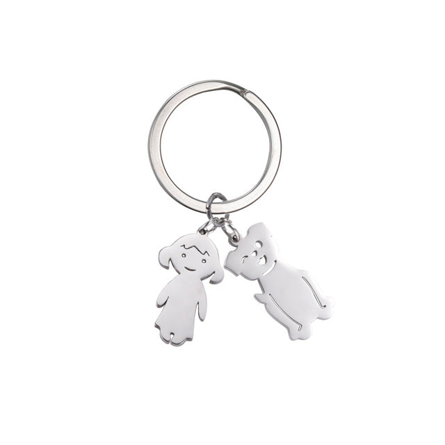 Custom Name Keychain: Personalized Gift for Family, Parents, and Pet Lovers