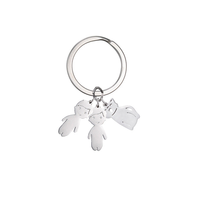 Custom Name Keychain: Personalized Gift for Family, Parents, and Pet Lovers