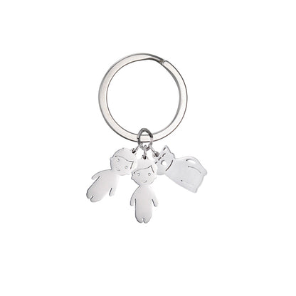 Custom Name Keychain: Personalized Gift for Family, Parents, and Pet Lovers