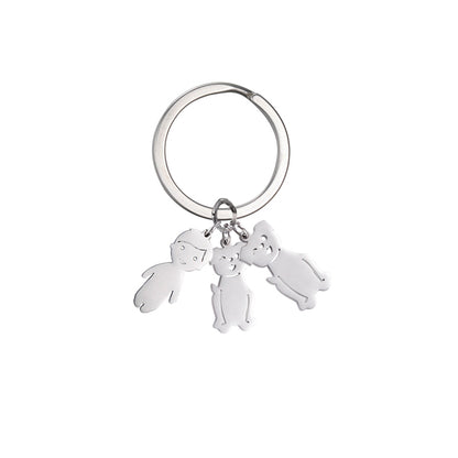 Custom Name Keychain: Personalized Gift for Family, Parents, and Pet Lovers