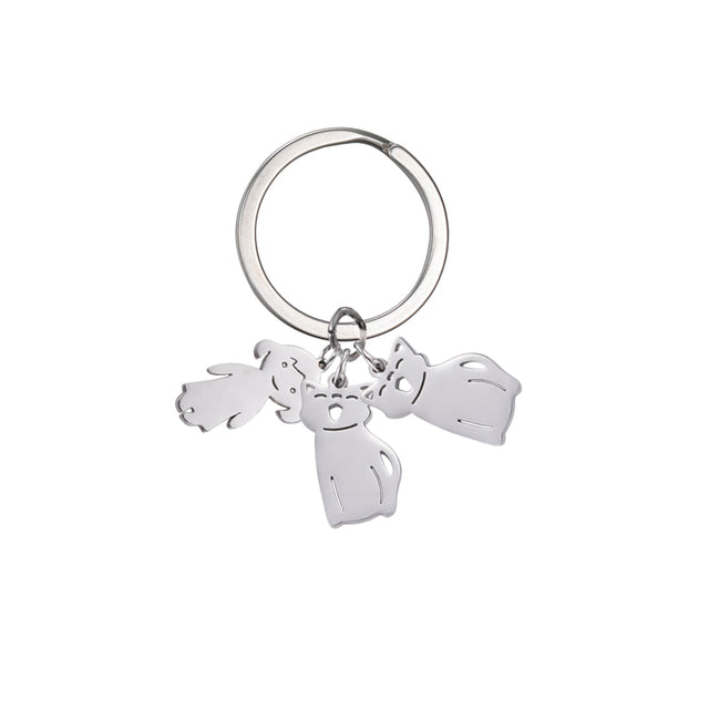 Custom Name Keychain: Personalized Gift for Family, Parents, and Pet Lovers