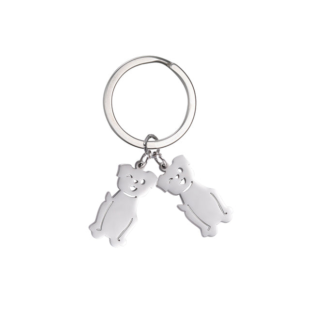 Custom Name Keychain: Personalized Gift for Family, Parents, and Pet Lovers