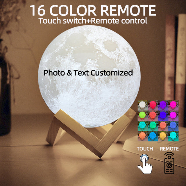 Personalized 3D Moonlight Night Light