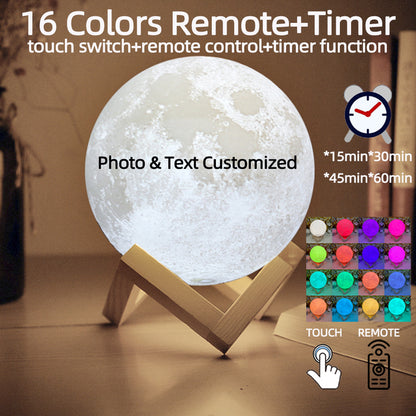 Personalized 3D Moonlight Night Light