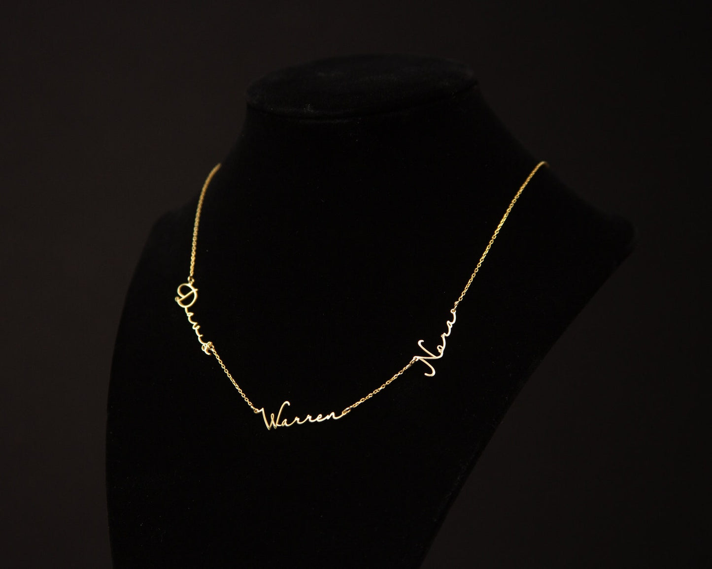 Custom Multiple Name Necklace - Handmade Jewelry Minimalist