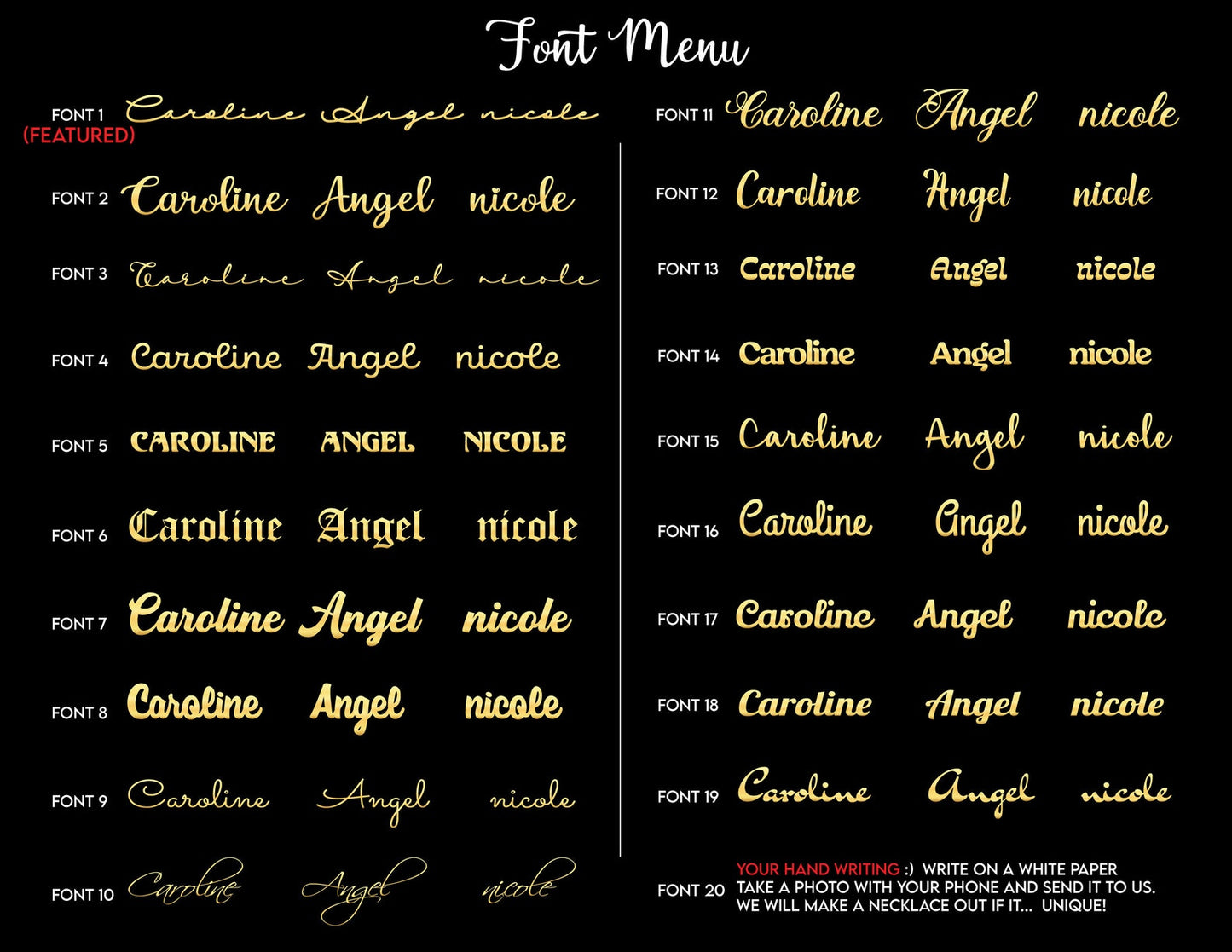 Custom Multiple Name Necklace - Handmade Jewelry Minimalist