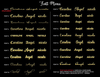 Custom Multiple Name Necklace - Handmade Jewelry Minimalist